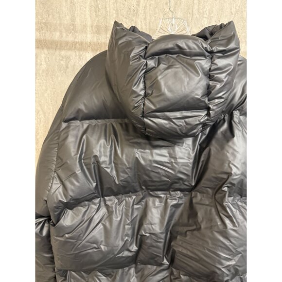 Prada XL Black Hooded Puffer Jacket With Graphene Padding Technology & Zipper Cl - Picture 11 of 16